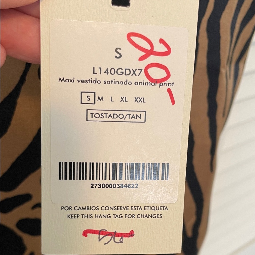 NWT Lolita Slip Maxi Dress in Brown and Black Animal Print - Picture 4 of 5